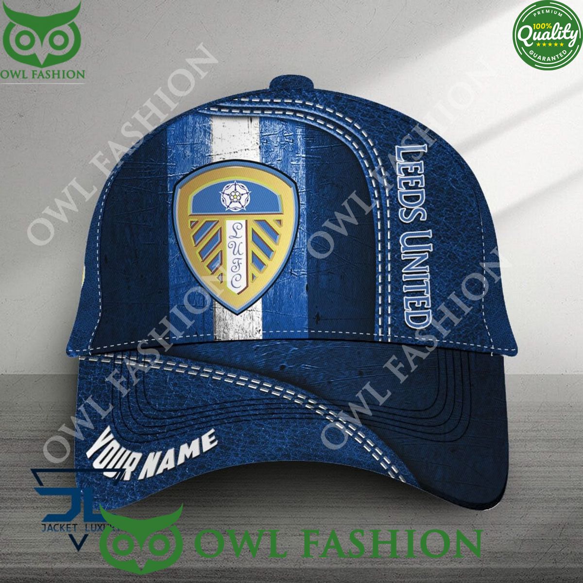 Custom Name Leeds United F.C Color Custom Name Classic Cap