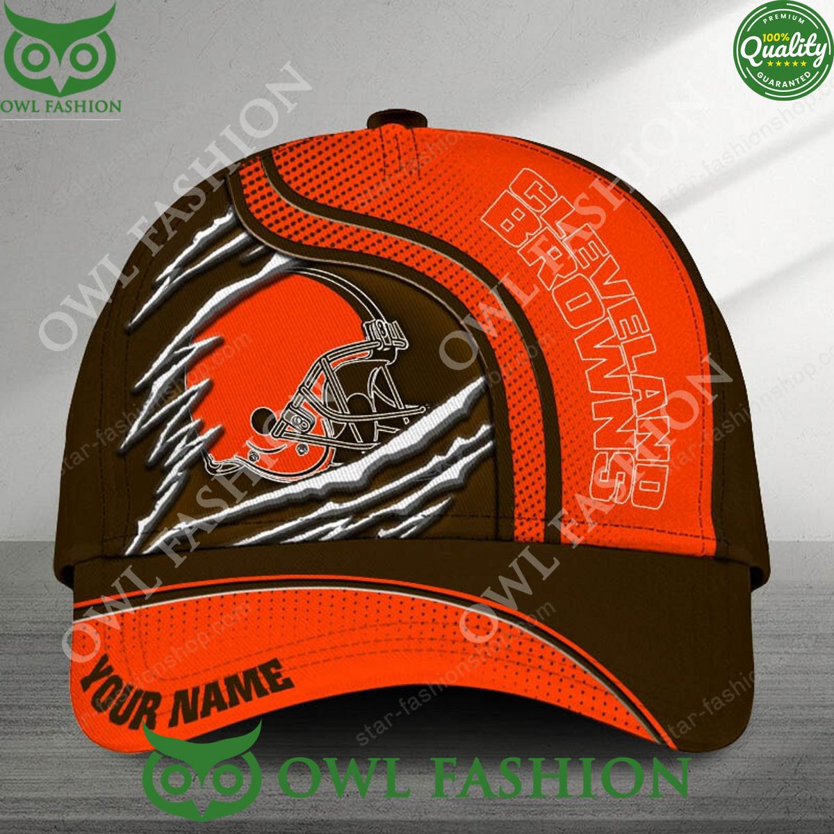 Custom NFL Cleveland Browns Limited Printed Cap