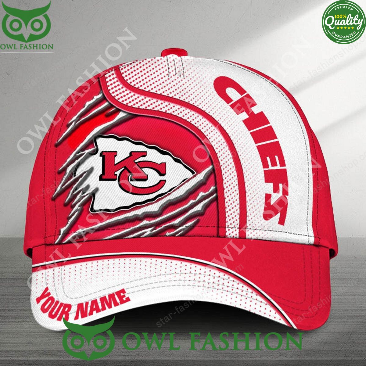 Custom NFL Kansas City Chiefs Limited Printed Cap