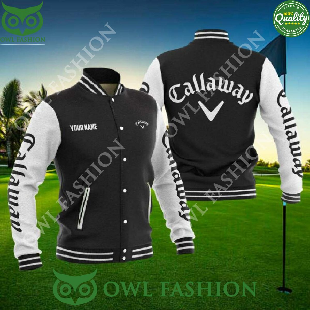 Customized Callaway Golf Baseball varsity Jacket