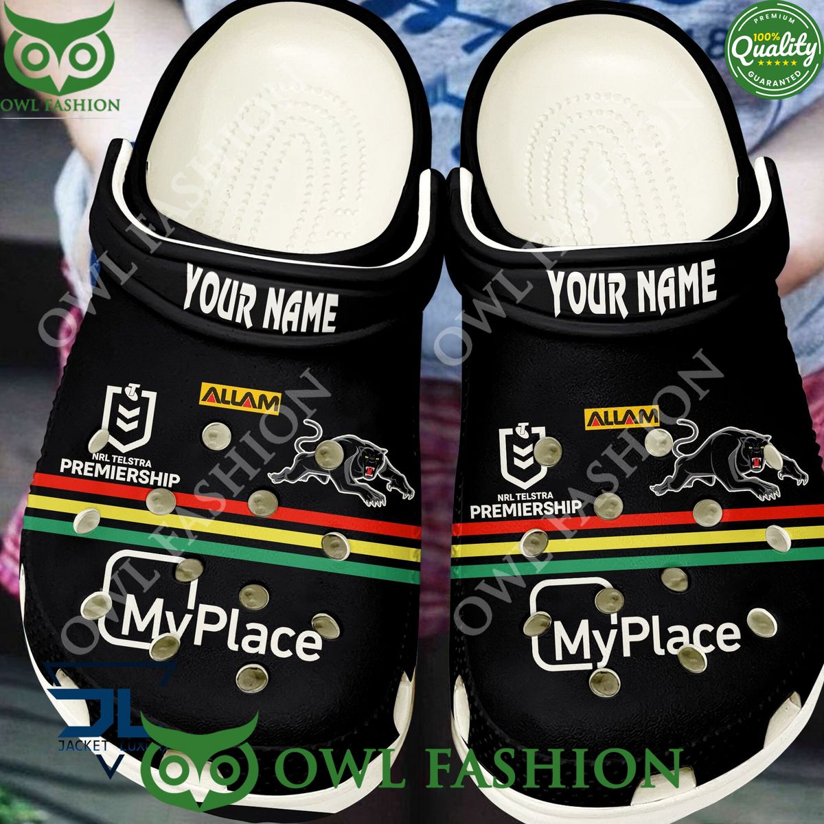 Customized Penrith Panthers Sydney Rugby NRL Croc
