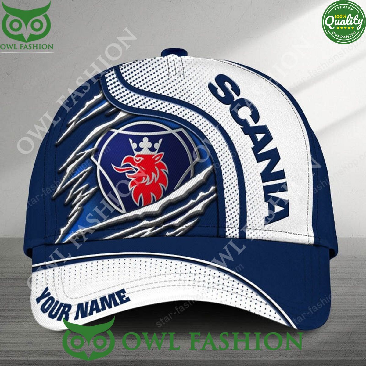 Customized Scania Limited Edition Car Scratches Printed Cap