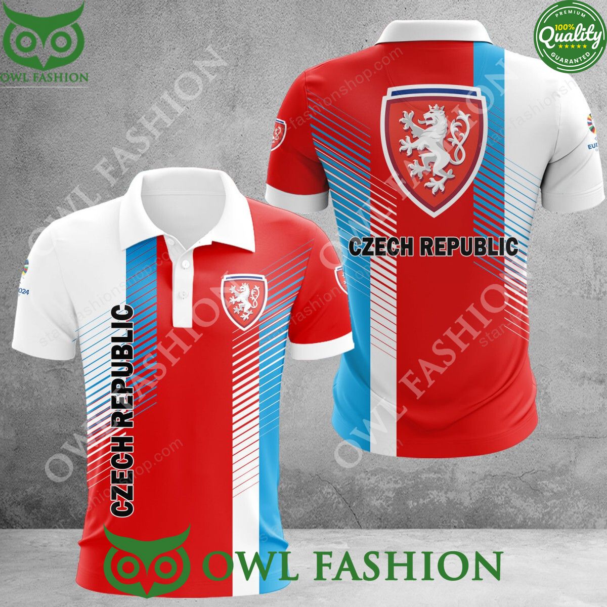 Czech Republic Ceská fotbalová reprezentace National Football Team Polo Shirt