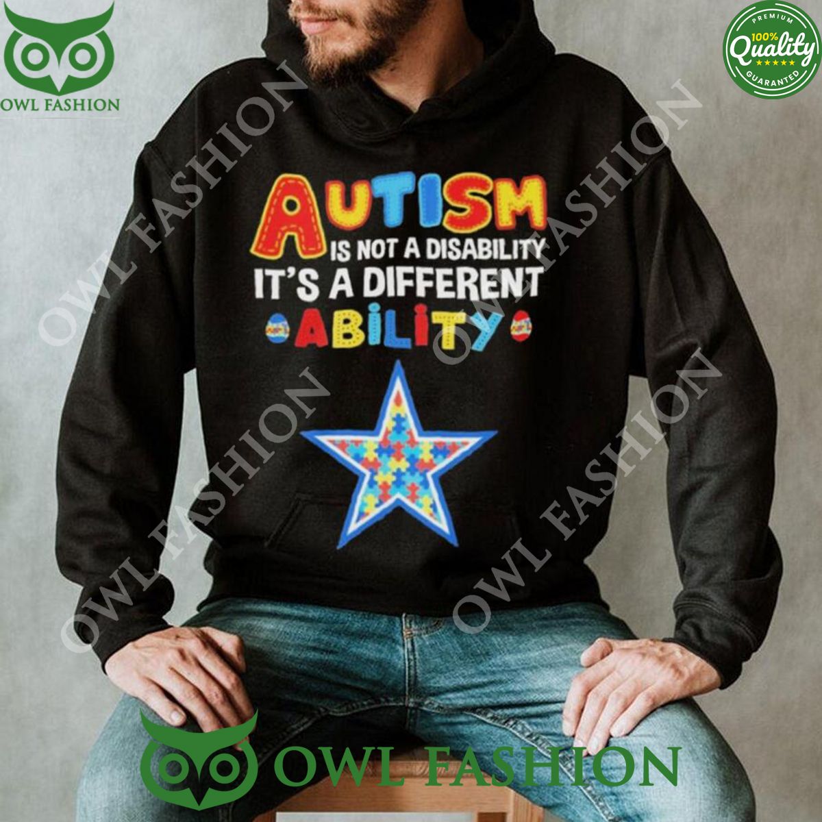 Dallas Cowboys Autism NFL Autism 2D Hoodie Shirt