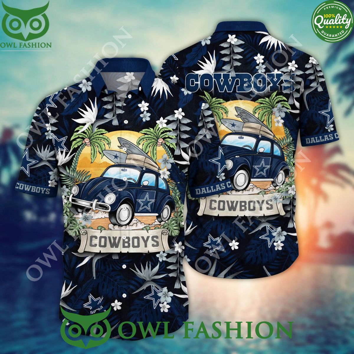 Dallas Cowboys NFL Championship Limited Hawaiian Shirt Shorts