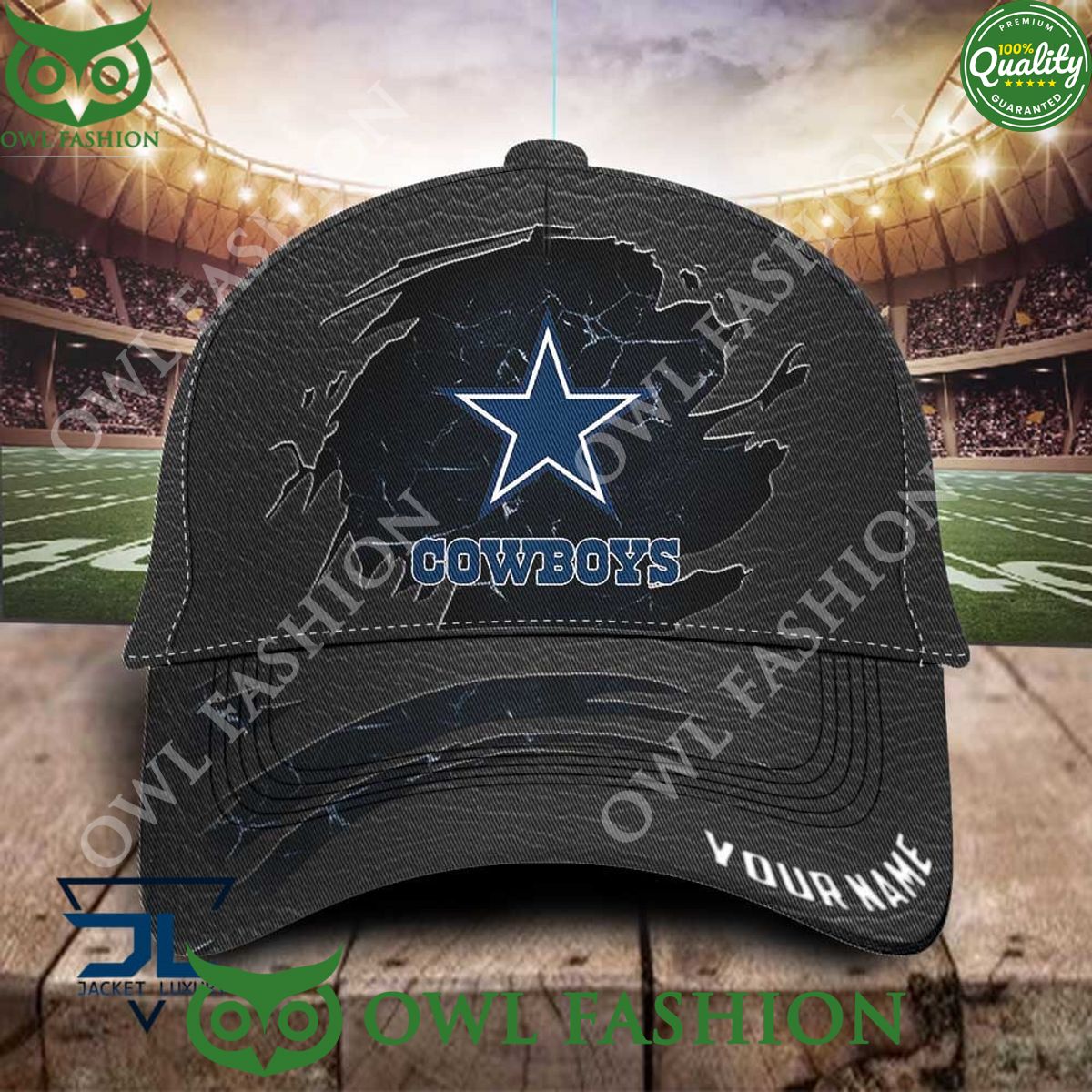 Dallas Cowboys NFL Football Champion Leather Custom Classic Cap
