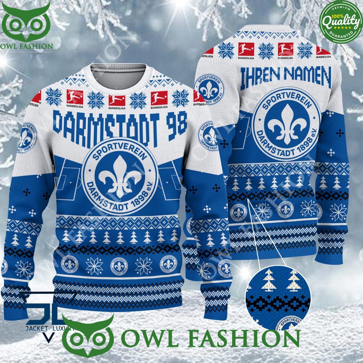 Darmstadt 98 Limited For Bundesliga Fans Ugly Sweater Jumper