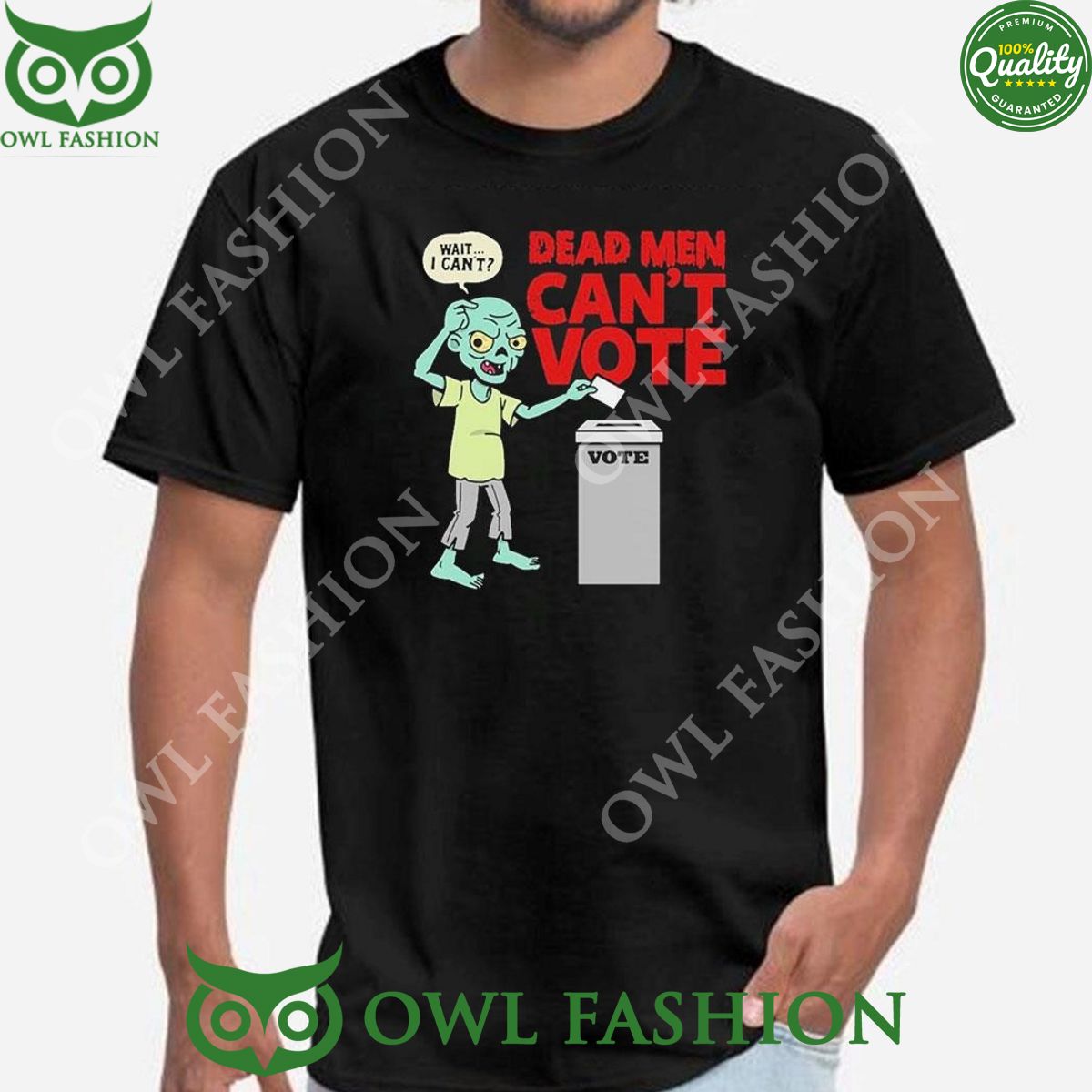 Dead Men Cant Vote Funny 2024 Election Spooky Tshirt Hoodie