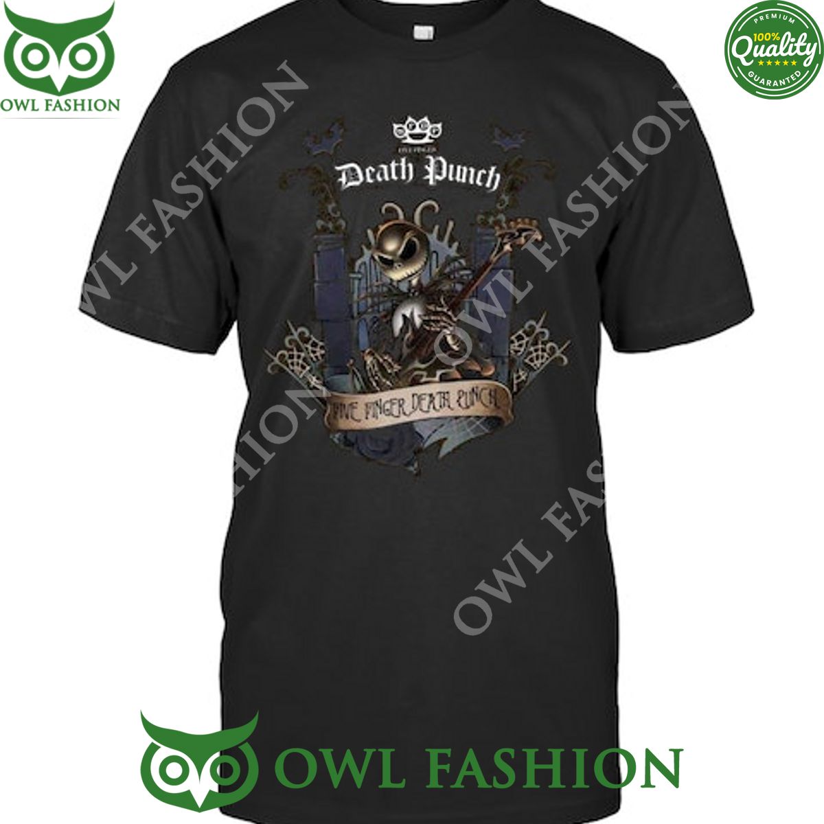 Death Punch Five Finger Halloween jack skellington 2D t shirt