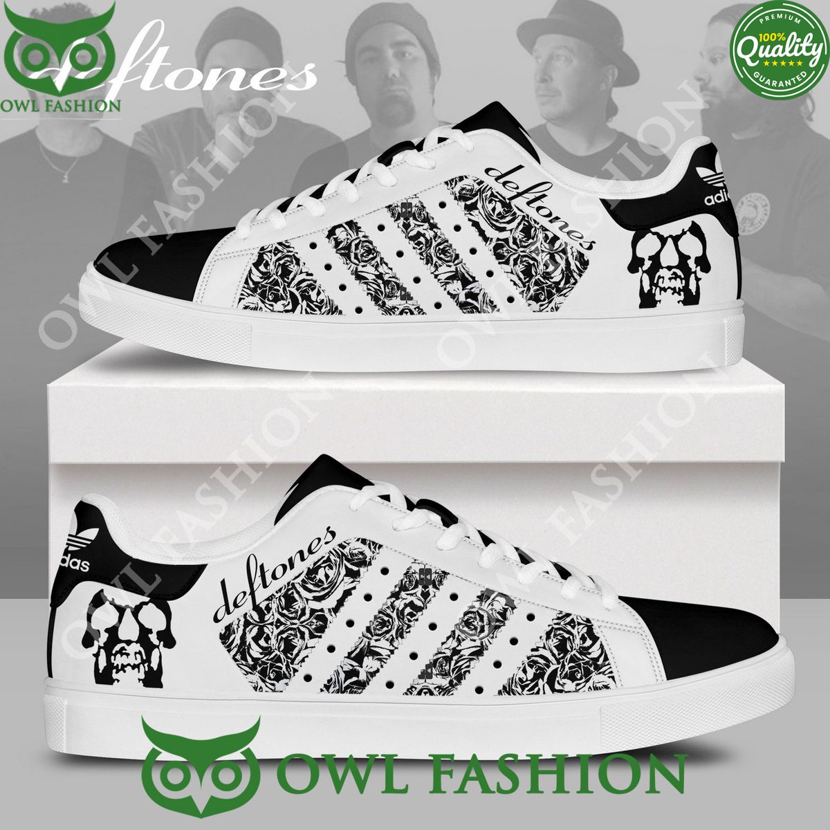 Deftones Band White Sneakers stan smith