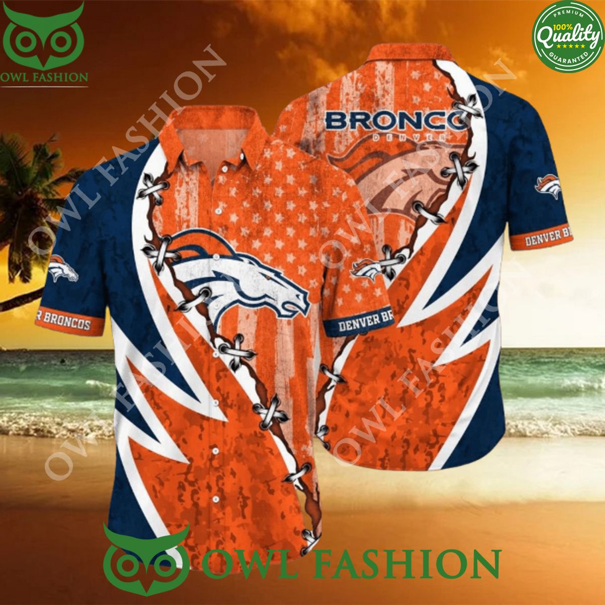 Denver Broncos NFL Championship Limited Aloha Hawaiian Shirt