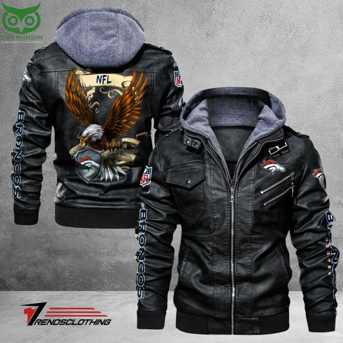 Denver Broncos Trending 2D Leather Jacket