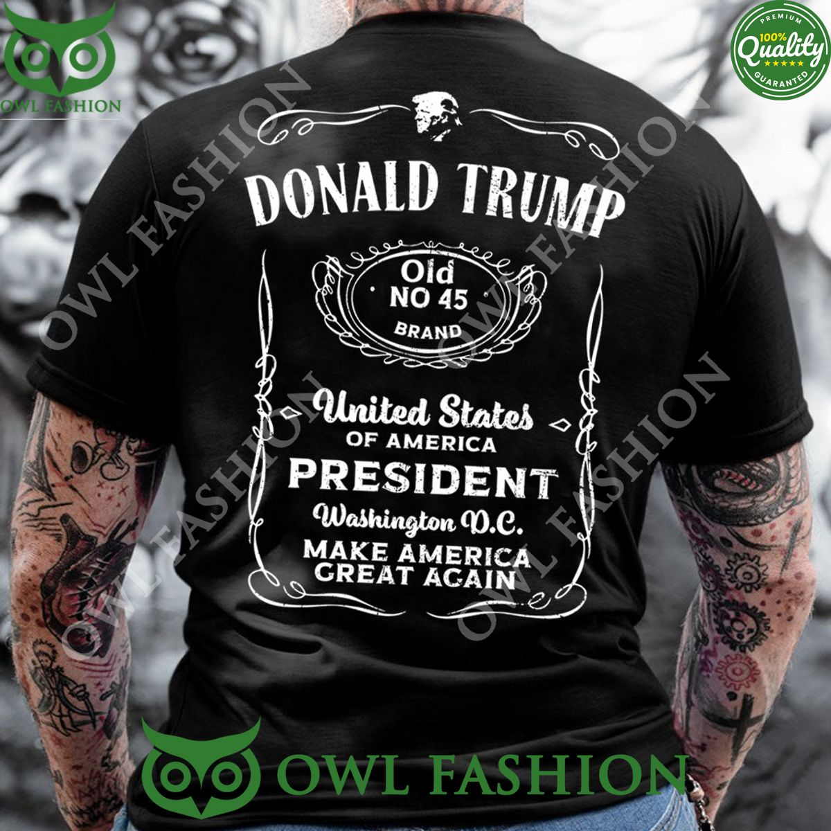 Donald Trump Old No 45 Brand America President Make America Great Again 2d t Shirt