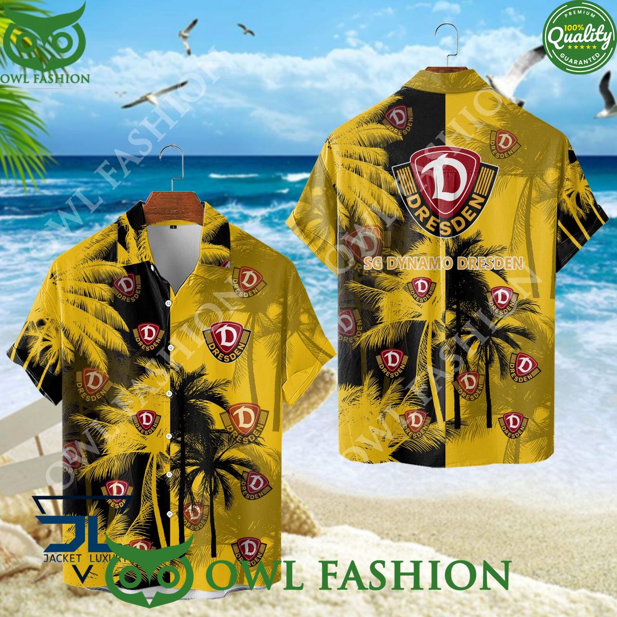 Dynamo Dresden Bundesliga German League Hawaiian Shirt Summer
