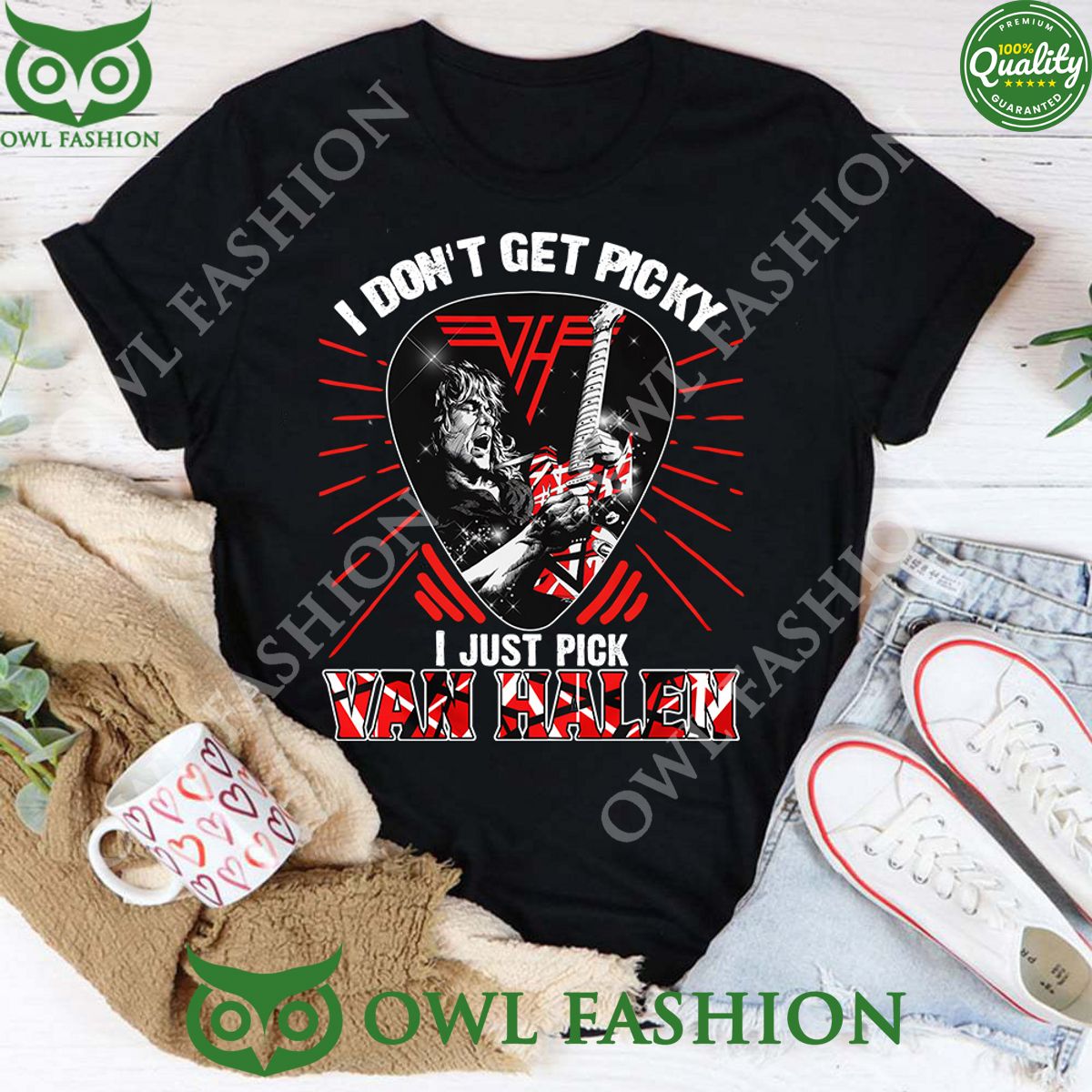 Eddie Van Halen I Don't Get Picky I Just Pick Van Halen 2D Shirt