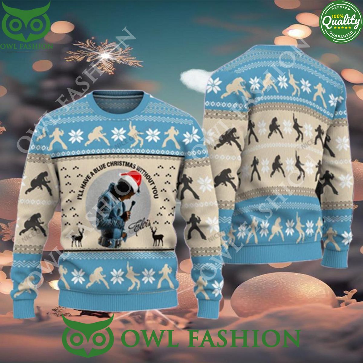 Elvis Presley I’ll Have A Blue Ugly Christmas Without You Sweater