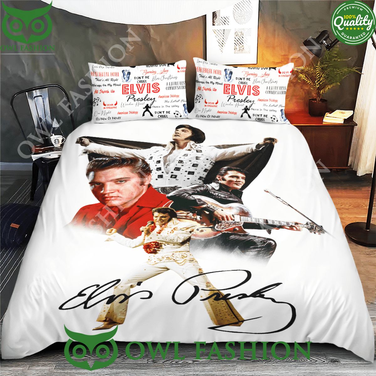 Elvis Presley Memories Bedding Set