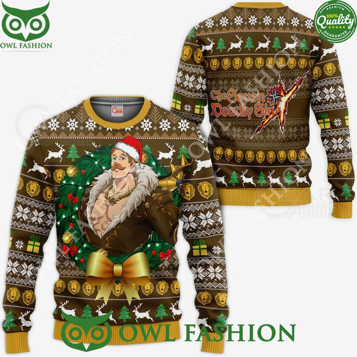 Escanor Ugly Christmas Sweater Xmas Gift Jumper