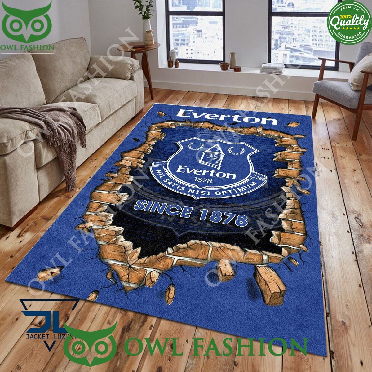 Everton F.C 1874 Premier League Living Room Carpet