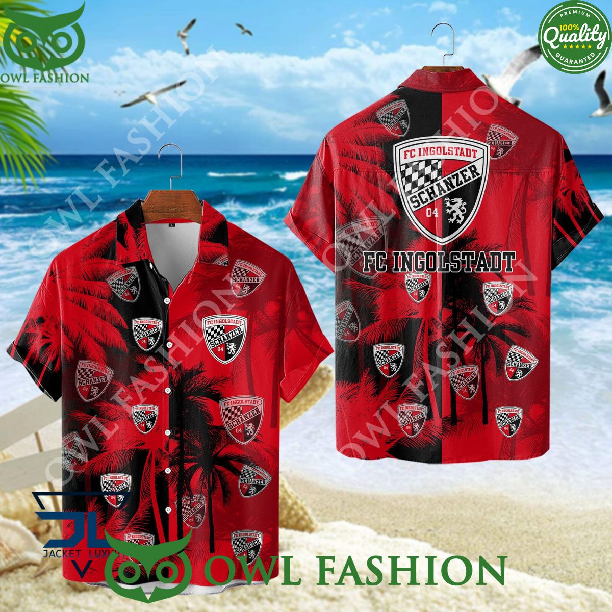 FC Ingolstadt German Association Football Team Hawaiian Shirt