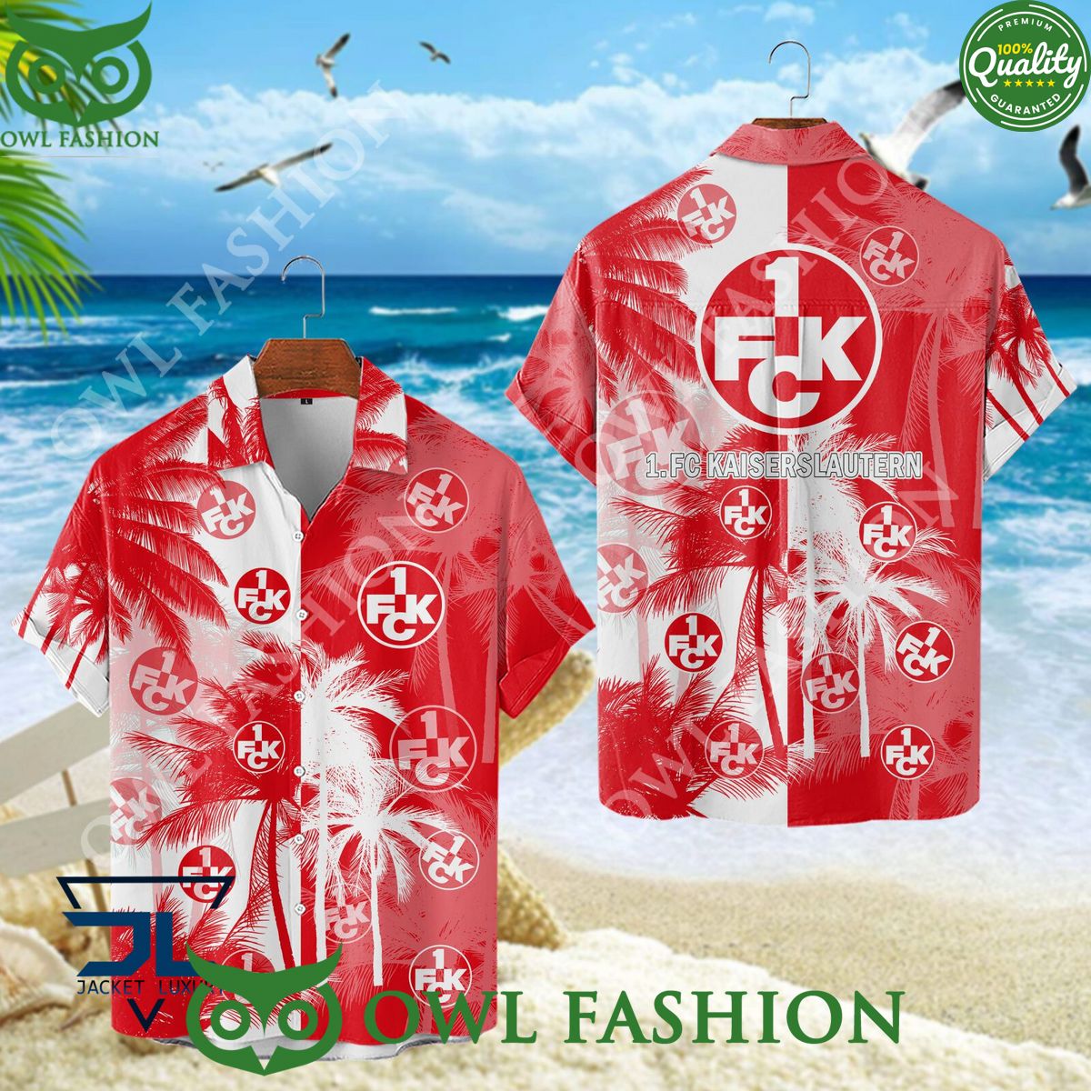 FC Kaiserslautern Summer Island Bundesliga Team Hawaiian Shirt