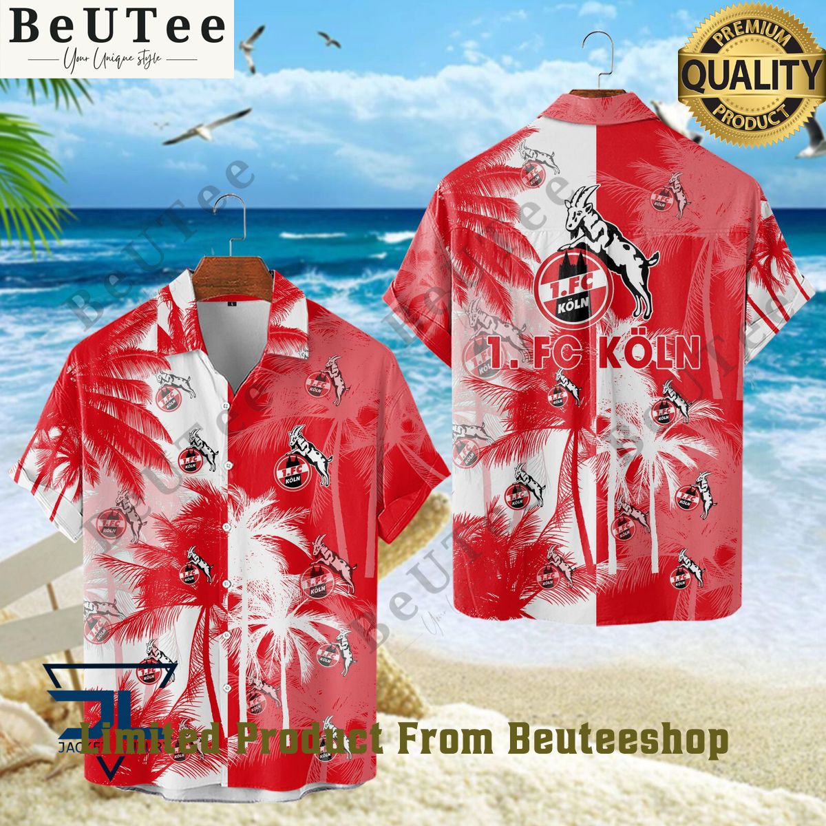 FC Koln Summer Island Bundesliga Team Hawaiian Shirt