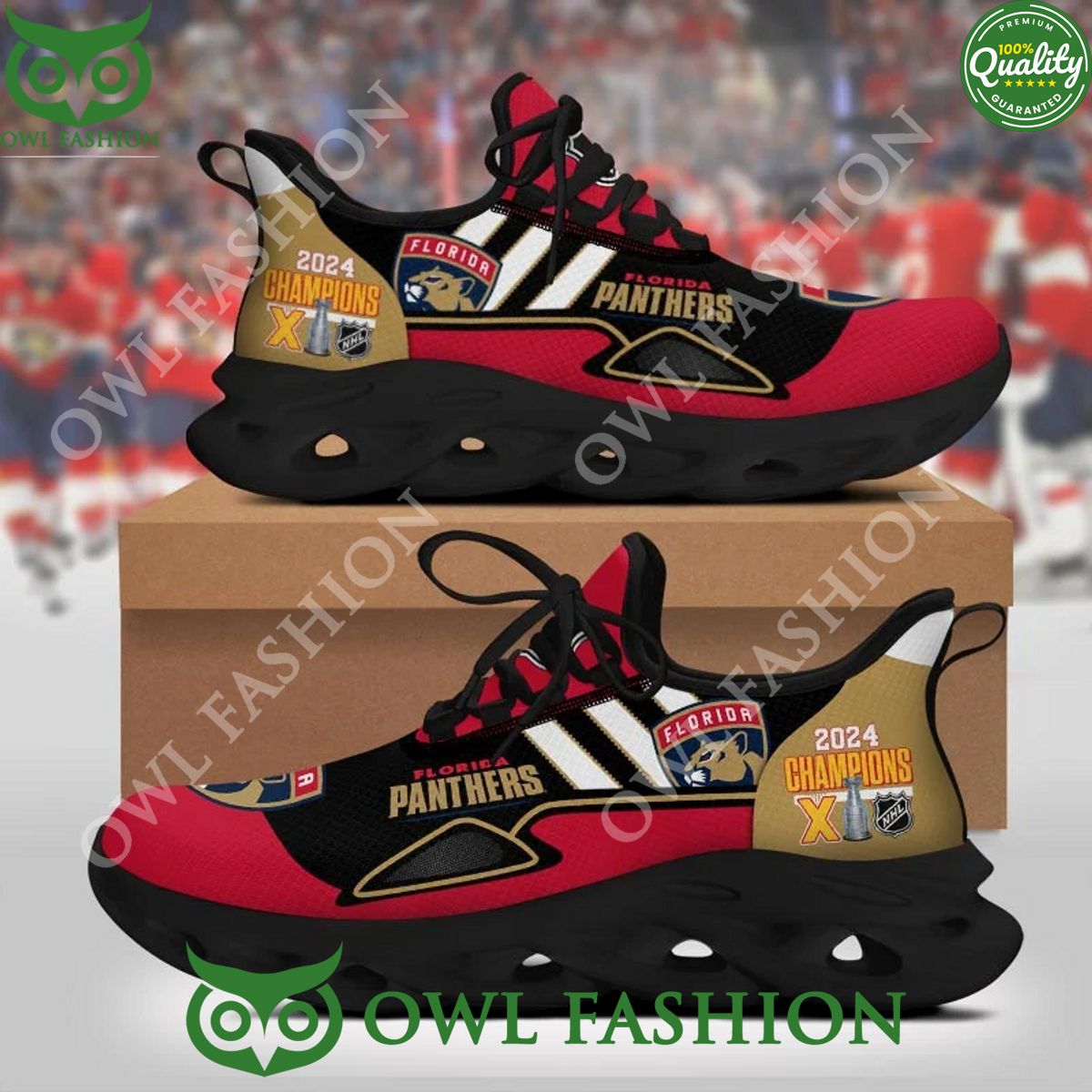 Florida Panthers 2024 Champions NHL Max soul Sneaker