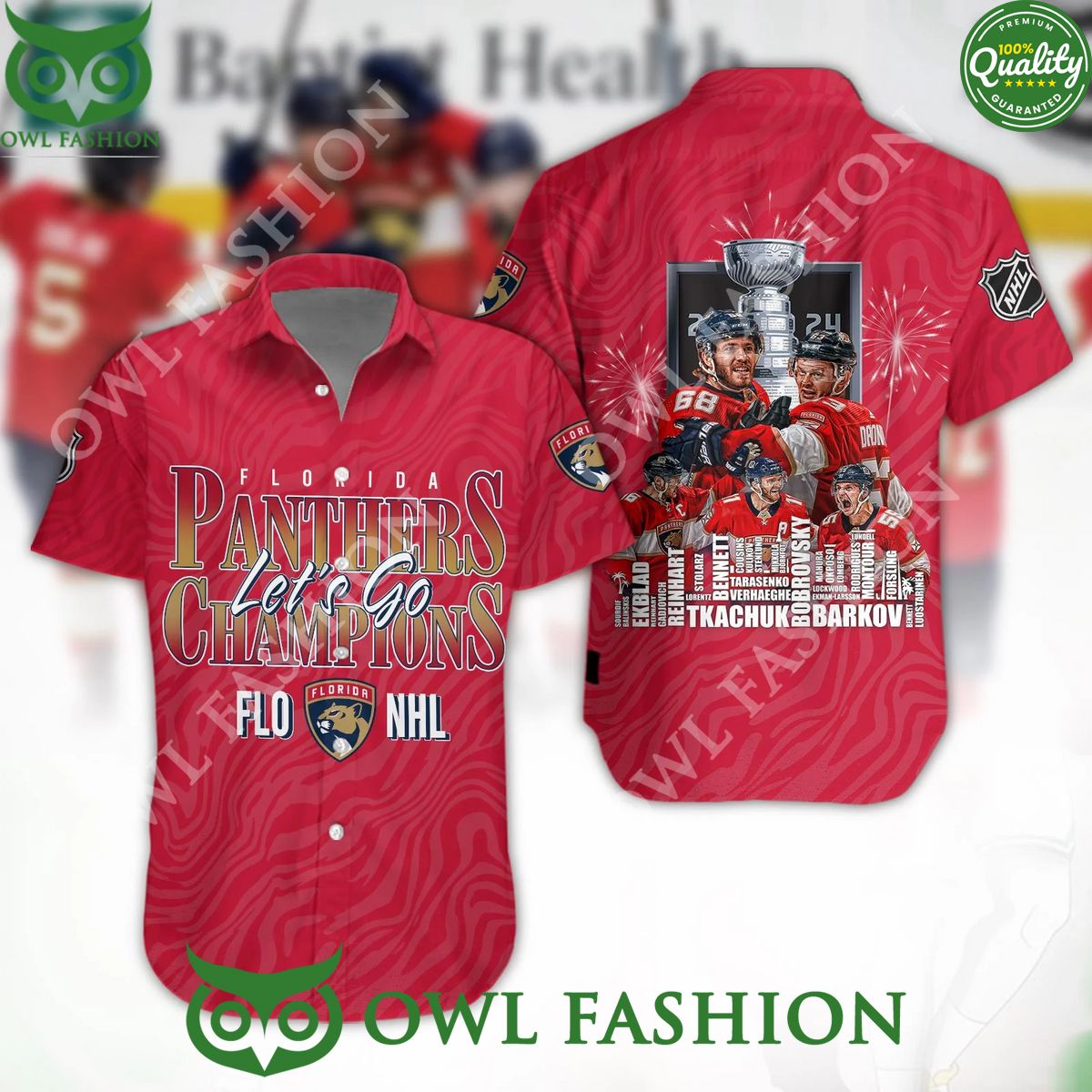 Florida Panthers Lets go Flo NHL Champions Hawaiian Shirt