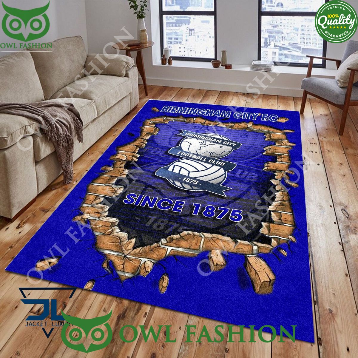 Football Birmingham City F.C 1792 EPL Living Room Rug Carpet