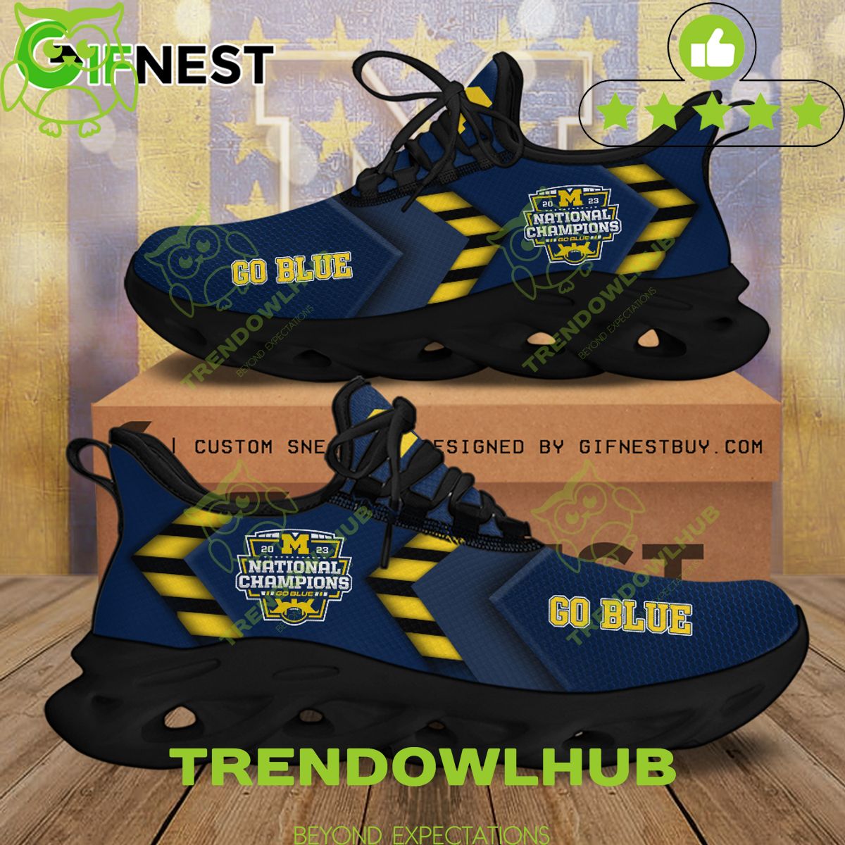 Football Go Blue Michigan Wolverines National Champions 2023 Max soul Clunky