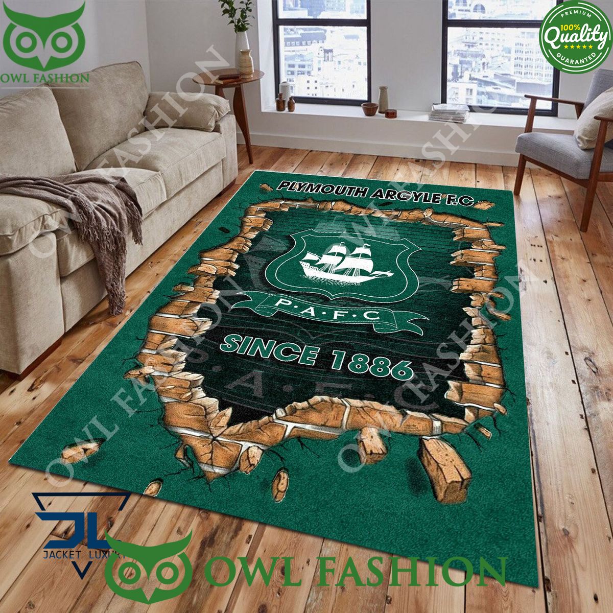 Football Plymouth Argyle F.C 1807 EPL Living Room Rug Carpet