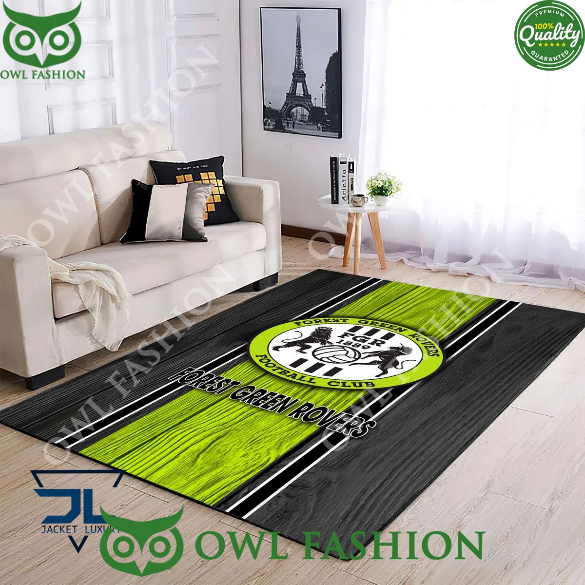 Forest Green EFL Football Living room Rug Carpet Decor