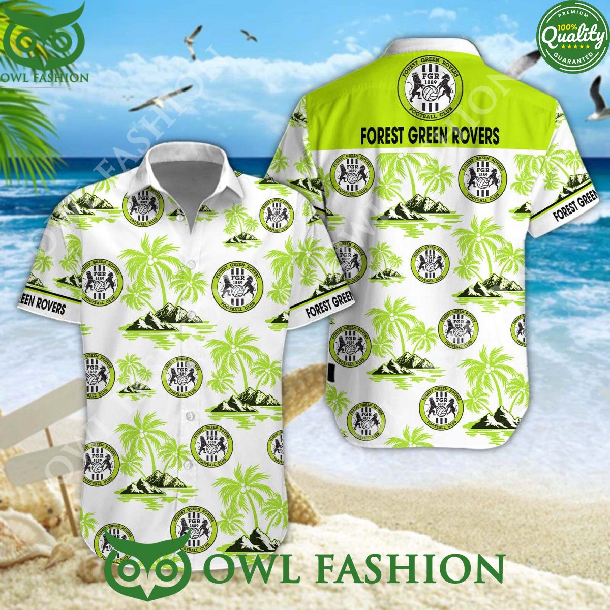Forest Green Rovers EFL Championship Beach Vibe Premium Hawaiian Shirt