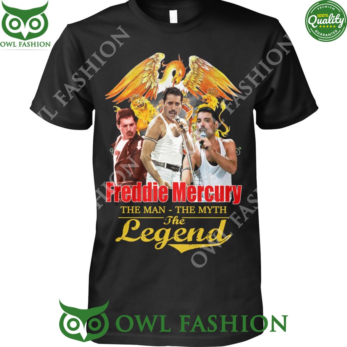 Freddie Mercury The Man The myth the legend 2d t shirt