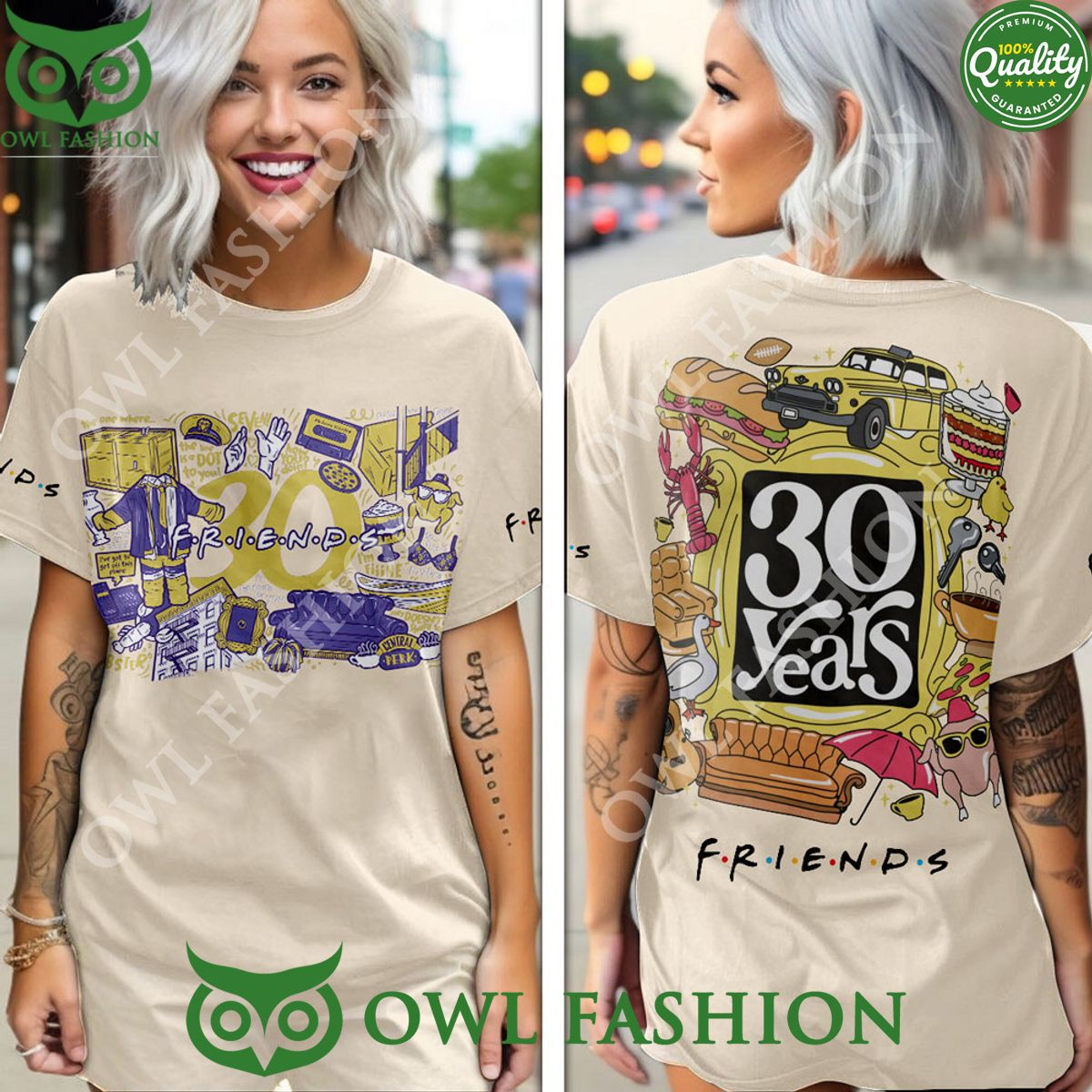 Friends TV show 30 years 3D t shirt