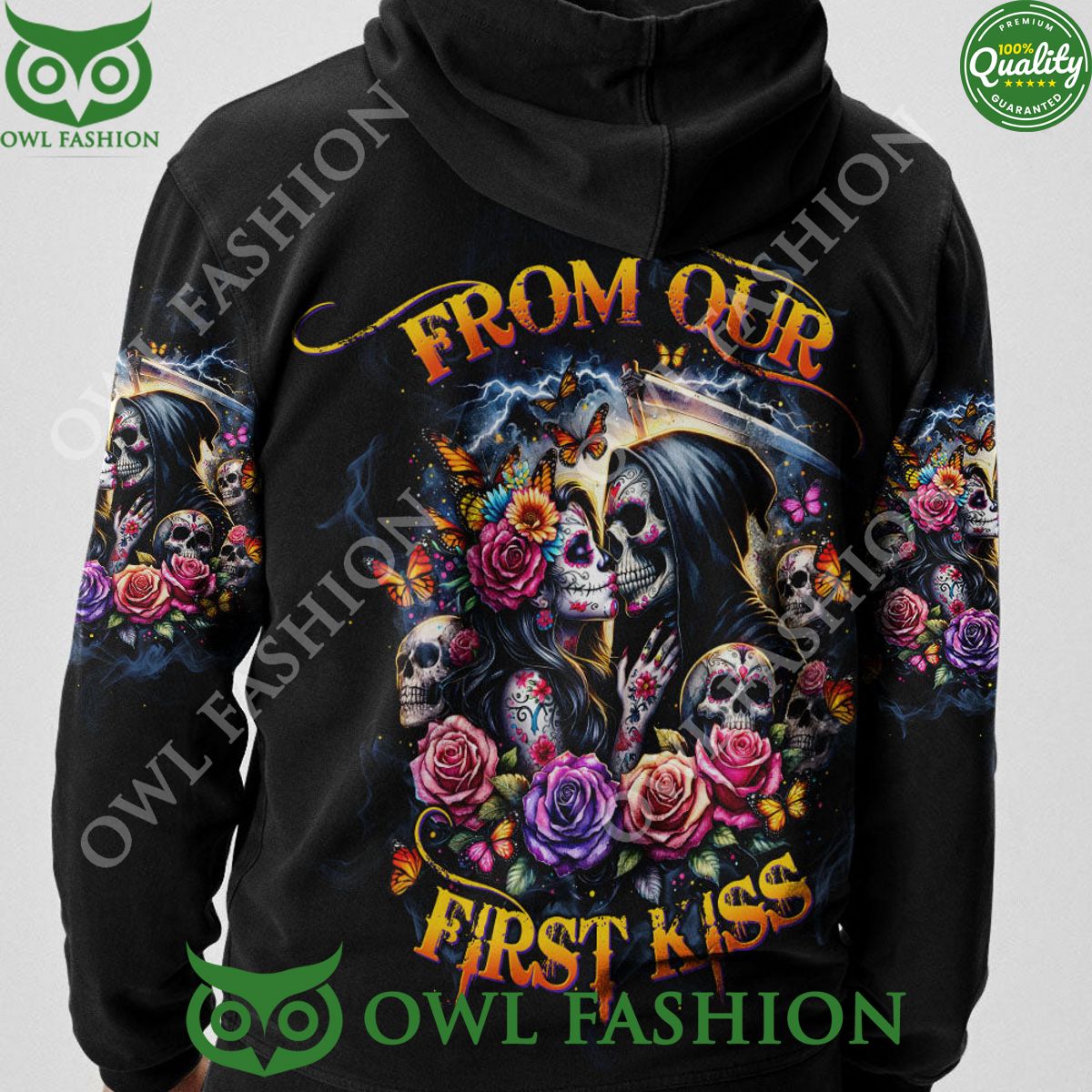 From Our First Kiss Till Our Last Breath Couple 3D Hoodie Tshirt