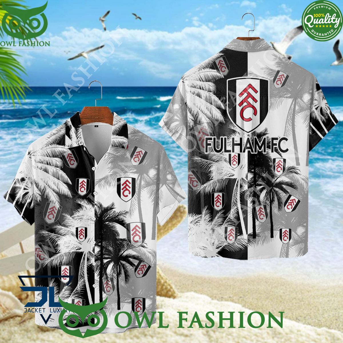 Fulham Premier League coconut summer Hawaiian Shirt