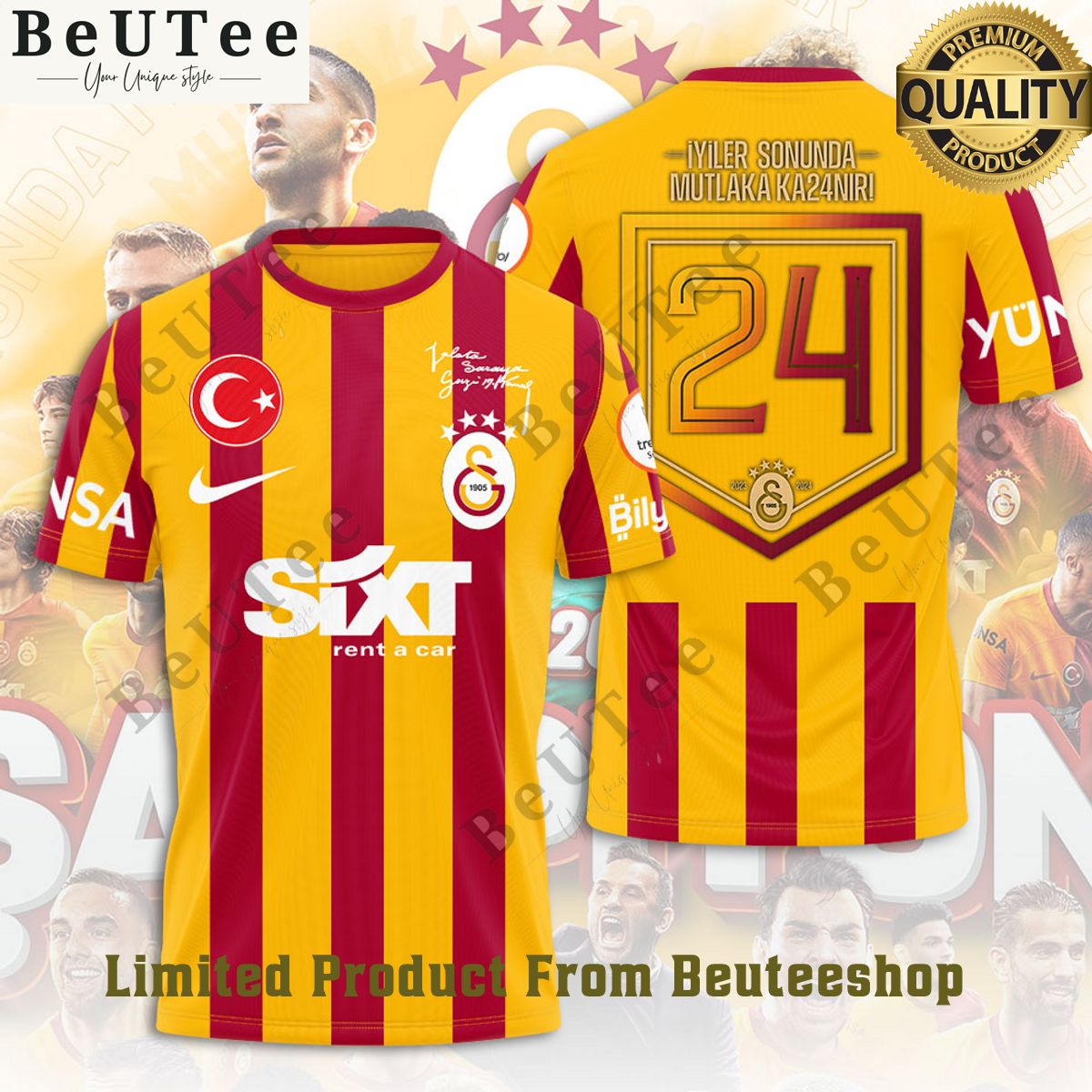 Galatasaray SK iYiLER SONUNDA MUTLAKA KA24NIR 3D t shirt