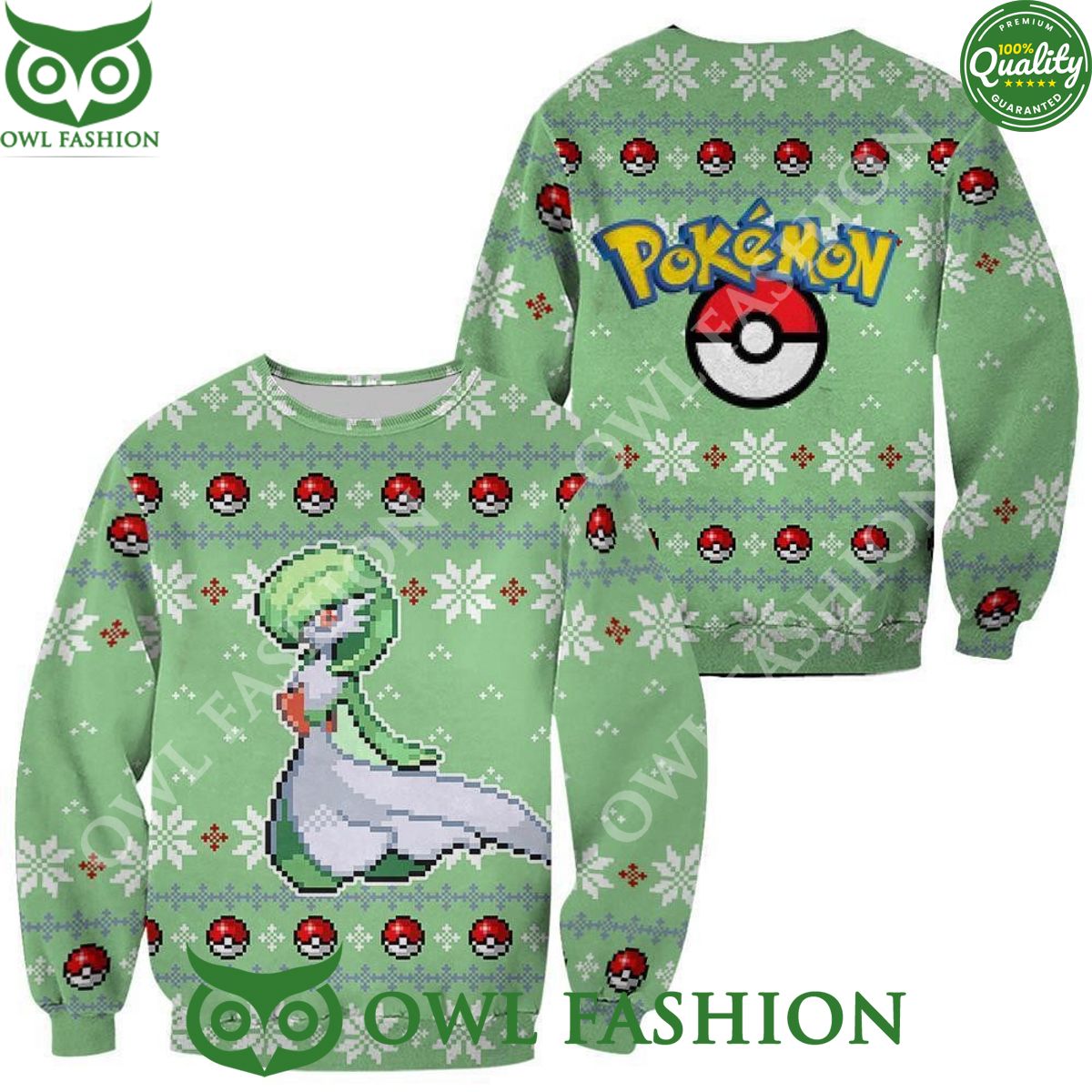Gardevoir Pokemon Ugly Christmas Sweater Jumper Xmas Gift