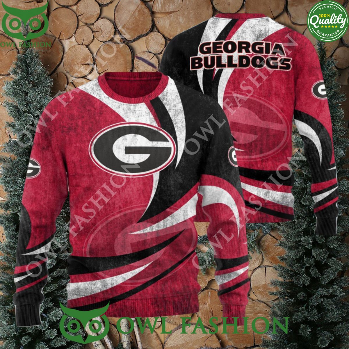 Georgia Bulldogs NCAA Hot Style Knitted Christmas Sweater Jumper