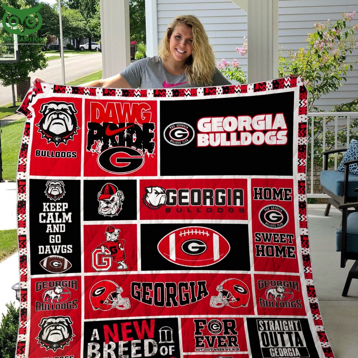 Georgia Bulldogs NCAA Quilt Blanket