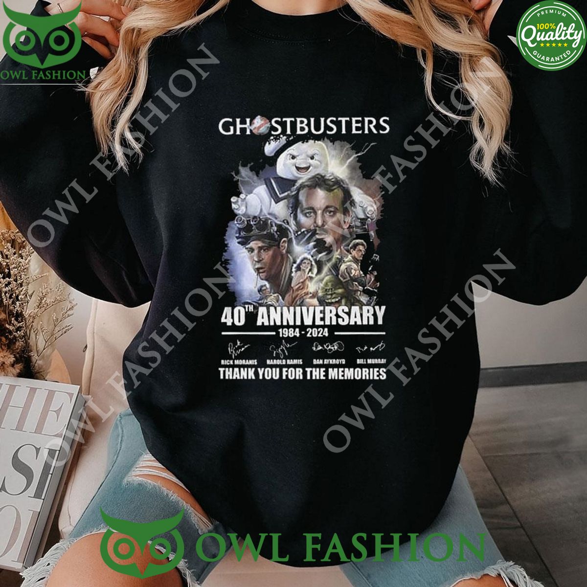 Ghostbusters 40th Anniversary 1984-2024 Thank You For The Memories Shirt Hoodie
