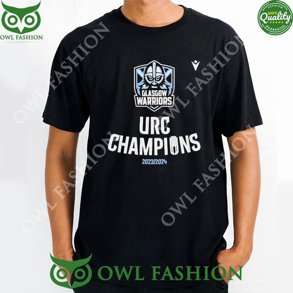 Glasgow Warriors 2023 2024 Urc Champions Limited Tshirt