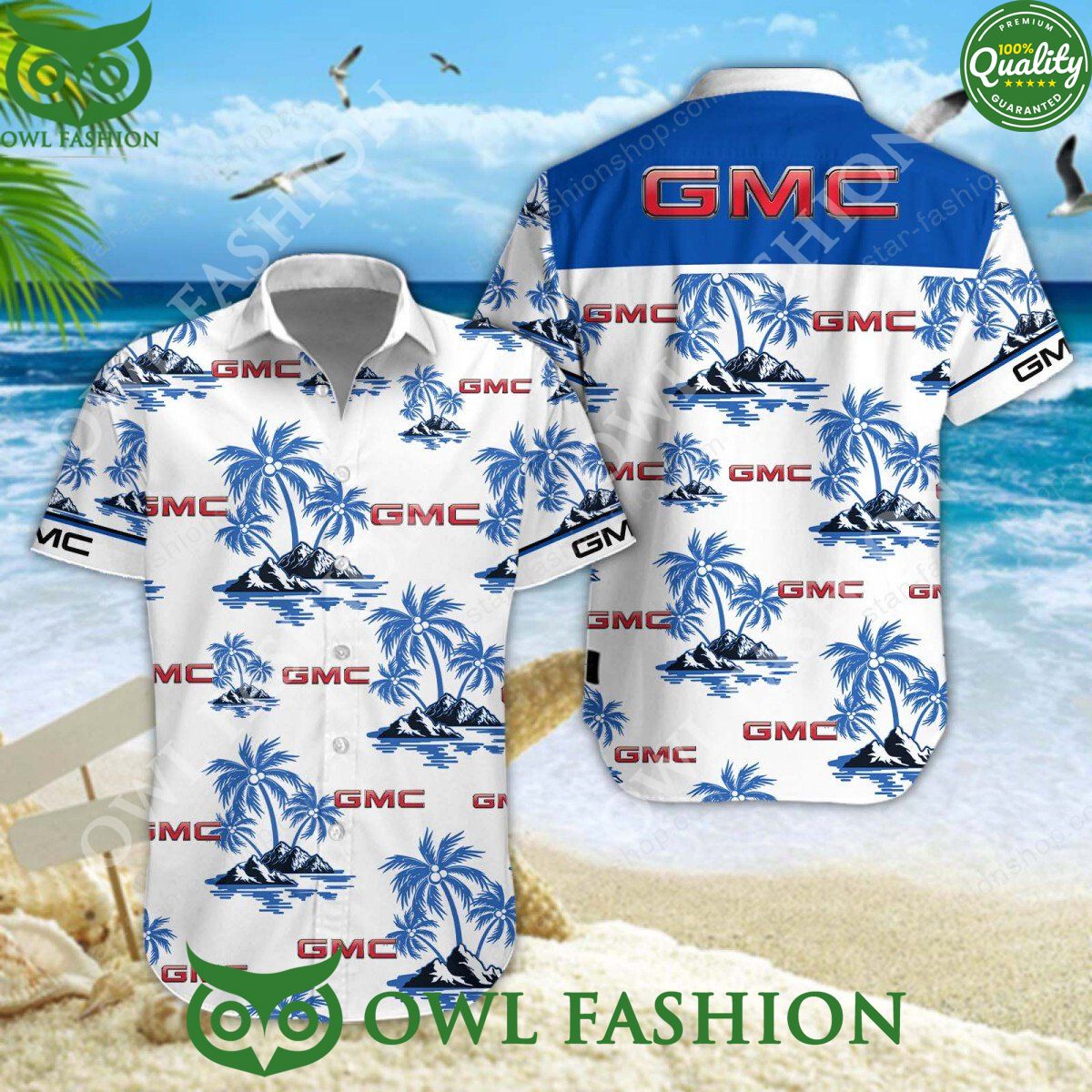 GMC Car American automotive General Motors Hawaiian Shirt and Short