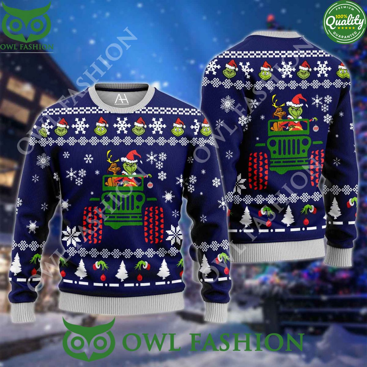 Grinch Ugly Sweaters 3D AOP Ugly Sweater Christmas