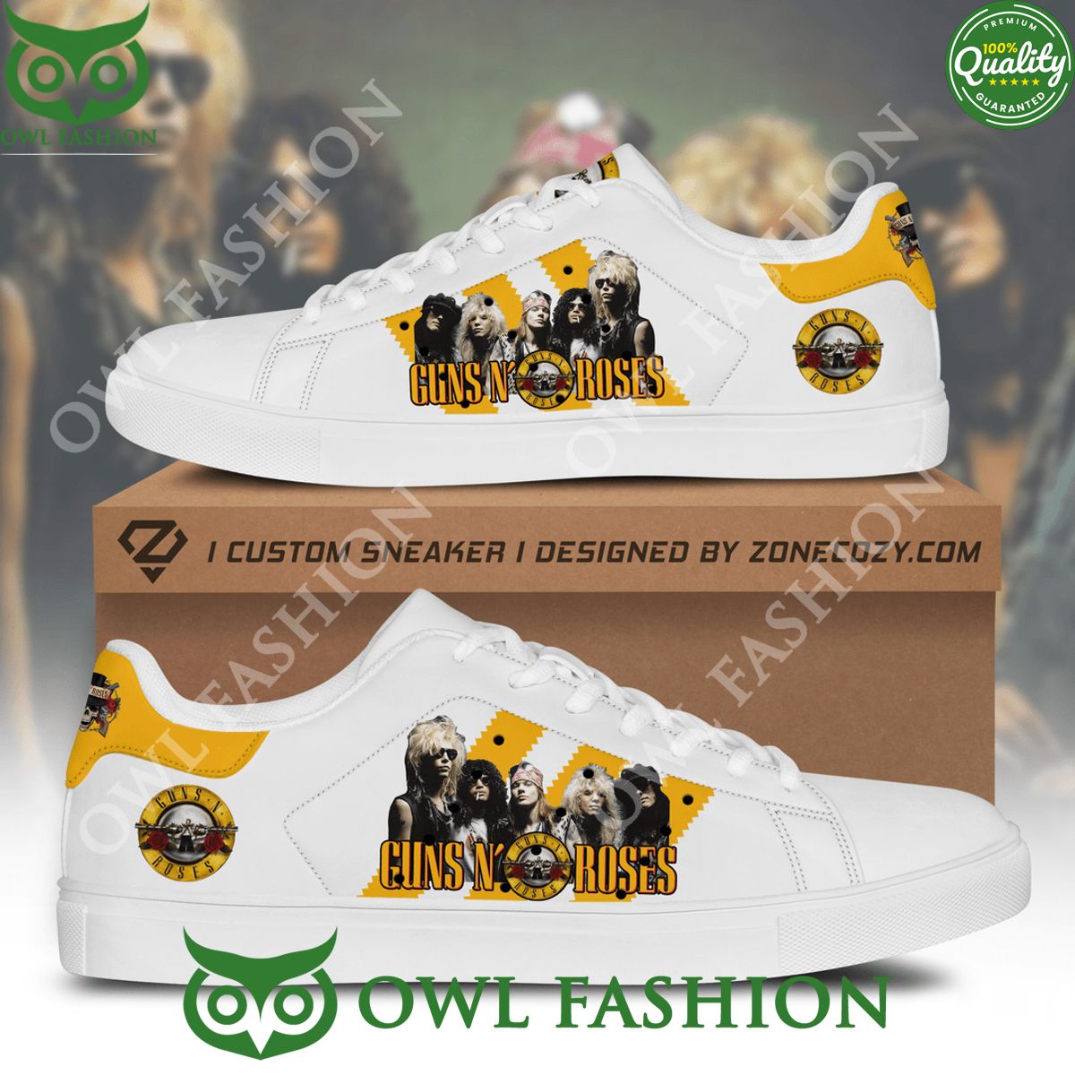 Guns and Roses Rock Band stan smith shoes