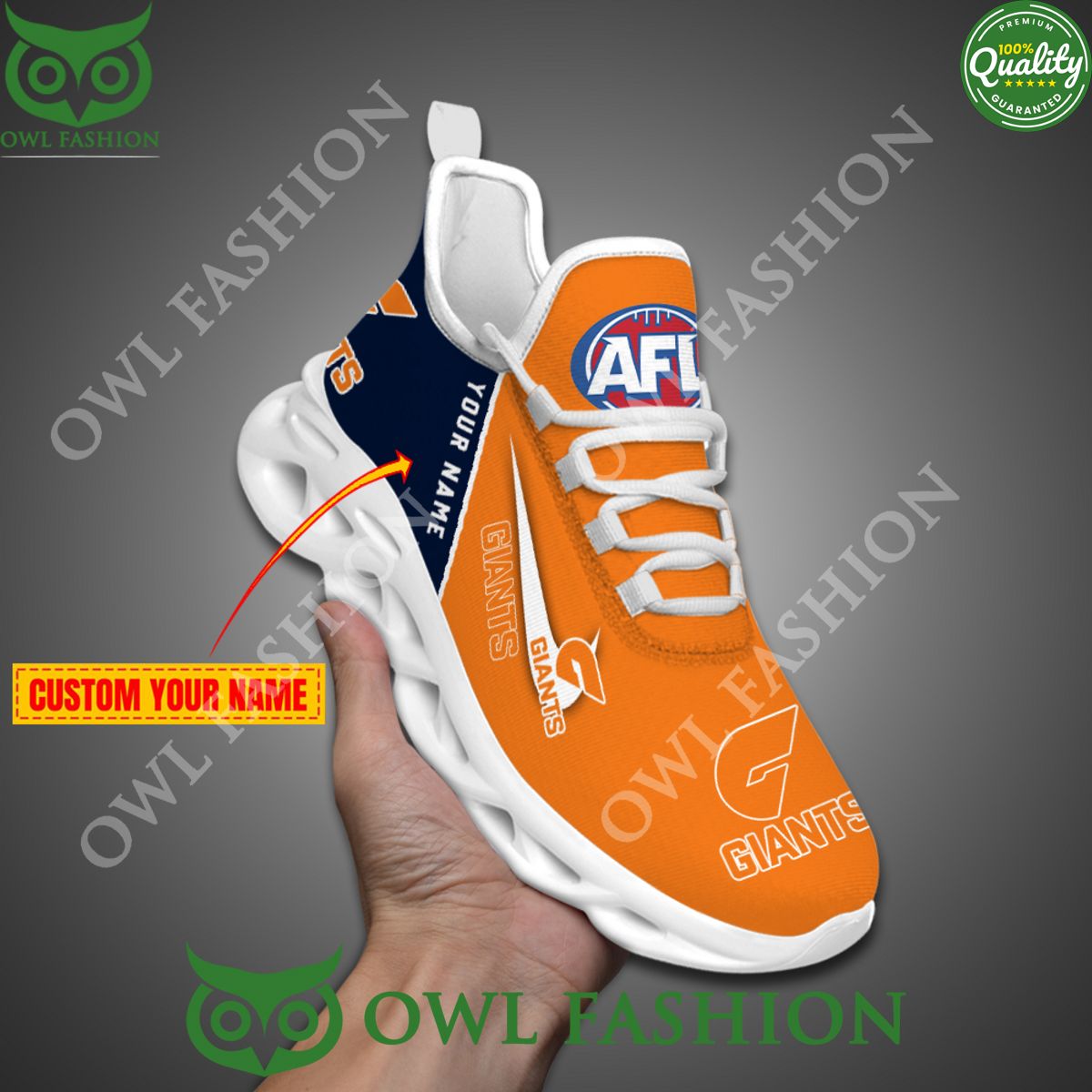 GWS Giants AFL Personalized Max Soul Shoes