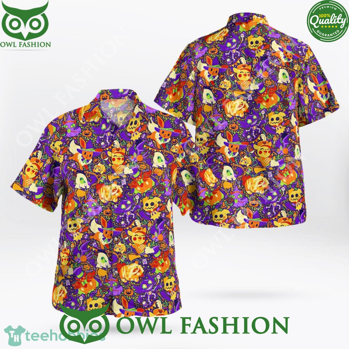 Halloween Pokemon 3D AOP Summer Gift Summer Gift Hawaiian Shirt