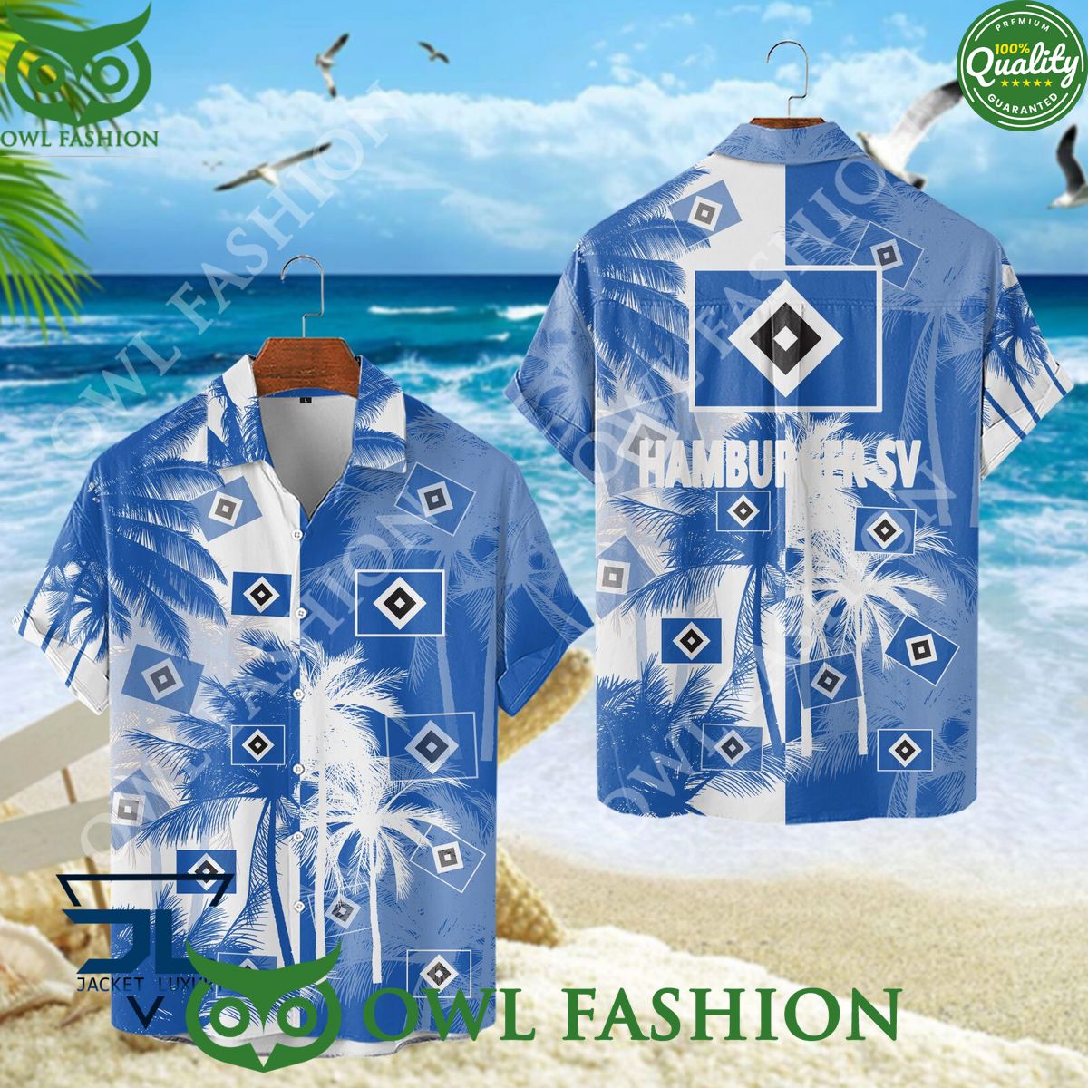 Hamburger SV Coconut Island Bundesliga Championship Hawaiian Shirt