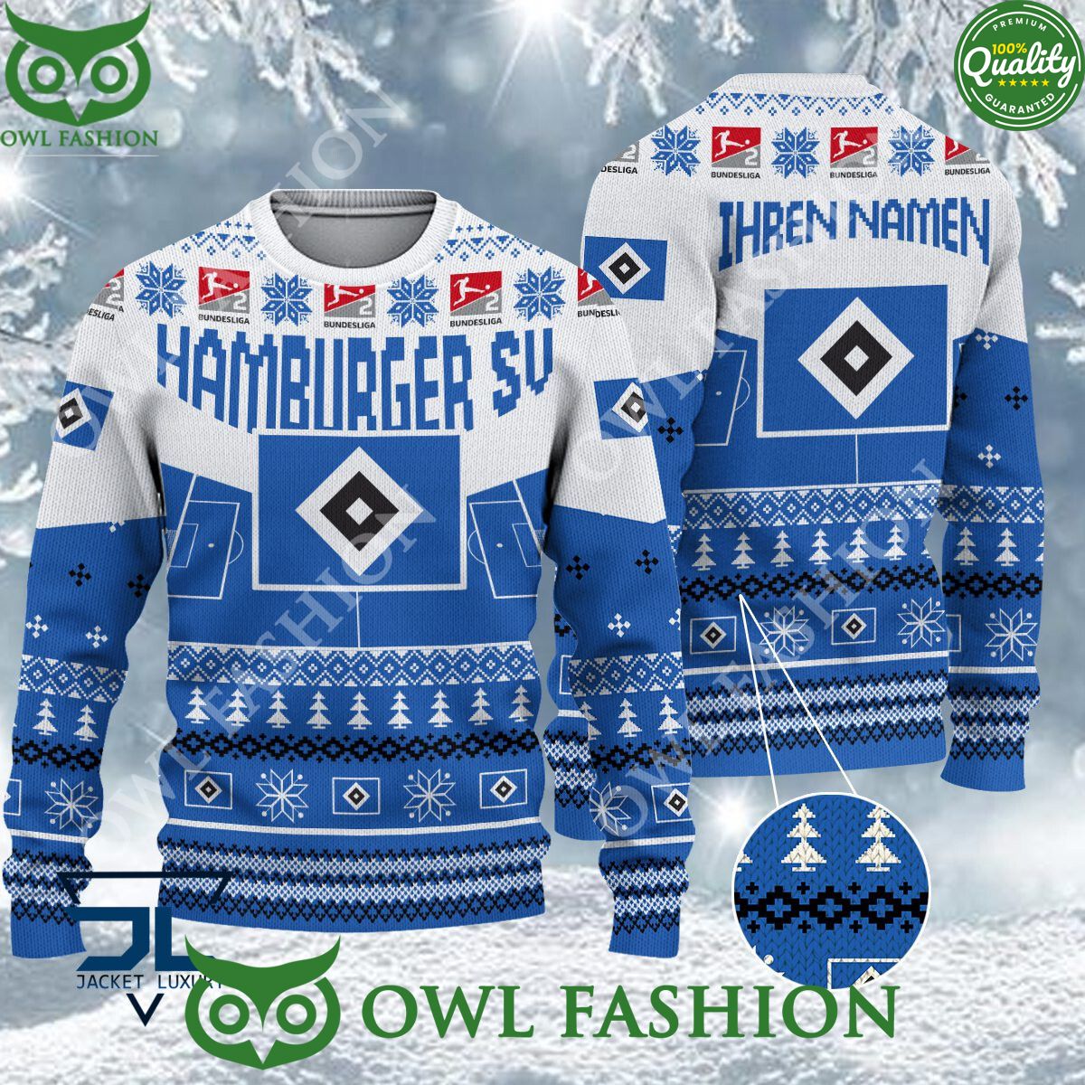 Hamburger SV Limited For Bundesliga Fans Ugly Sweater Jumper